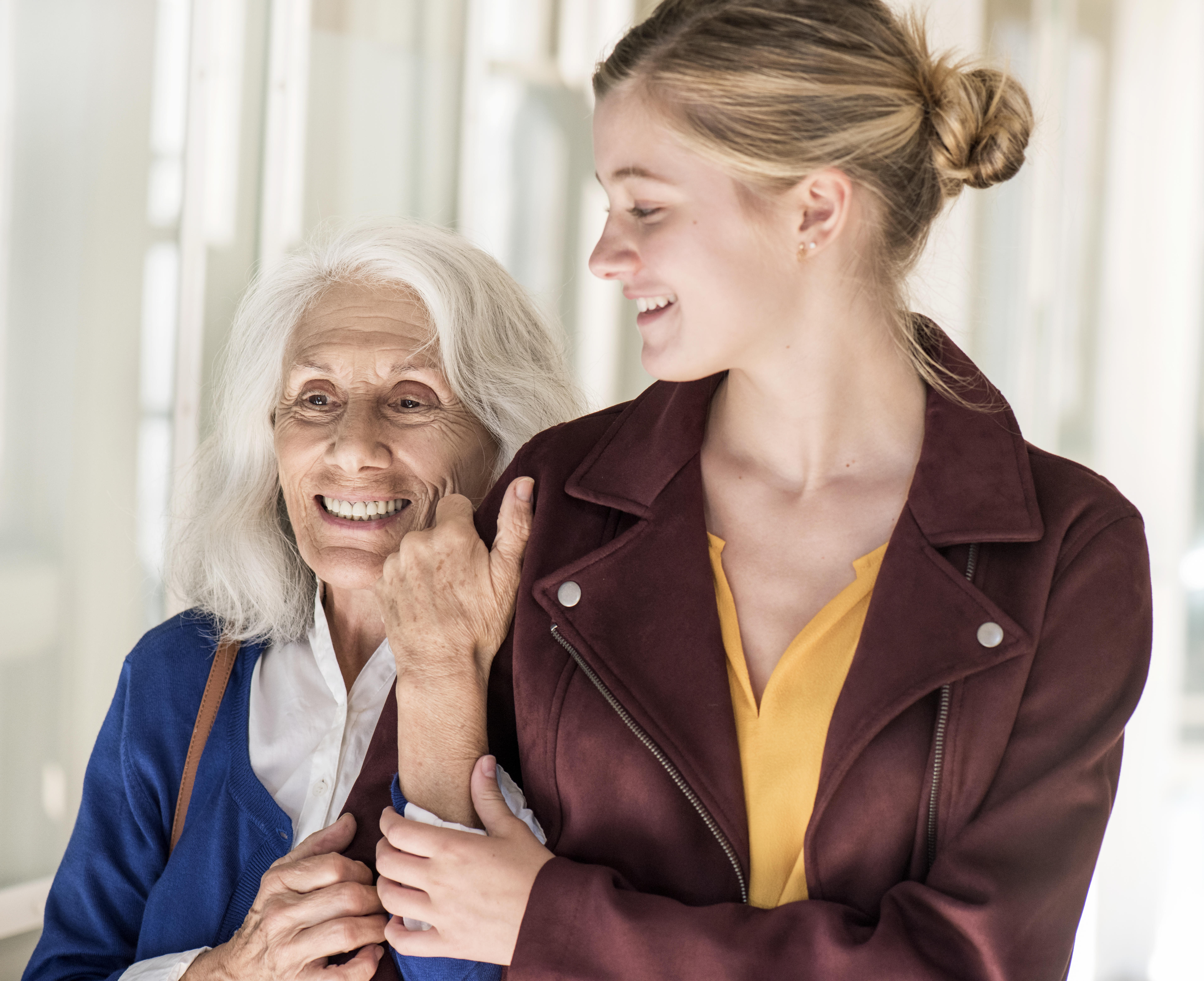 Lady with Granddaughter