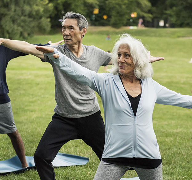 Group doing Yoga
